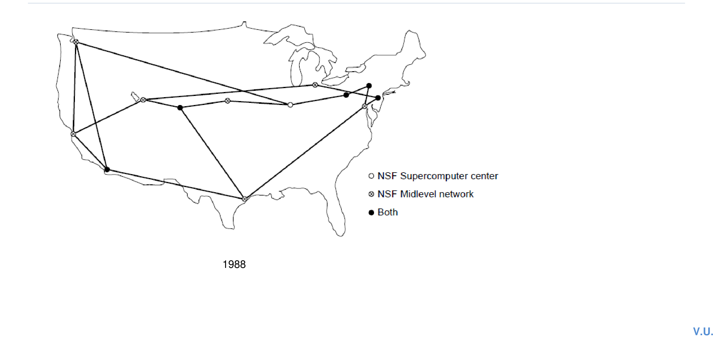 Map of the NSFNET backbone